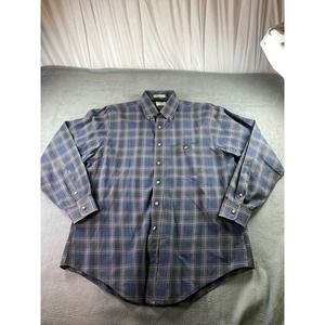 Gitman Bros Shirt Men Large Plaid Button Up‎ Long Sleeve Made in USA
